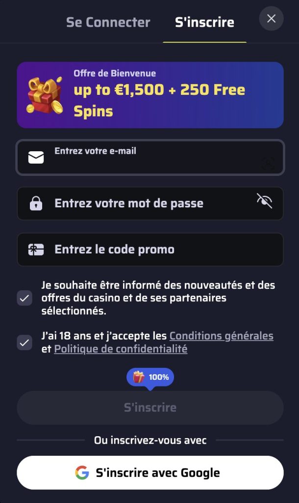 bdmbet s´inscrire
